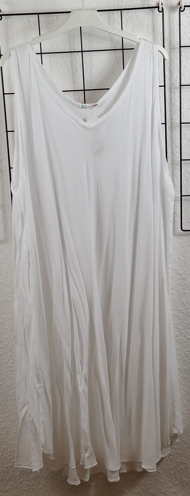 Damen Sommerkleid Plus Size aus Viskose – Einheitsgröße 48/50–52/54 – A-Linie, ärmellos, viele Farben