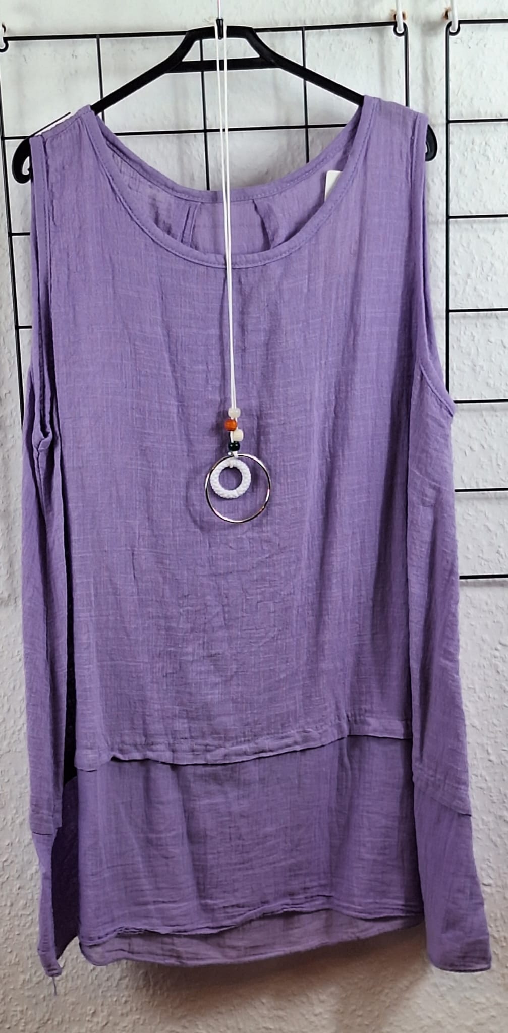 Lockeres Damen Longtop aus 100% Baumwolle