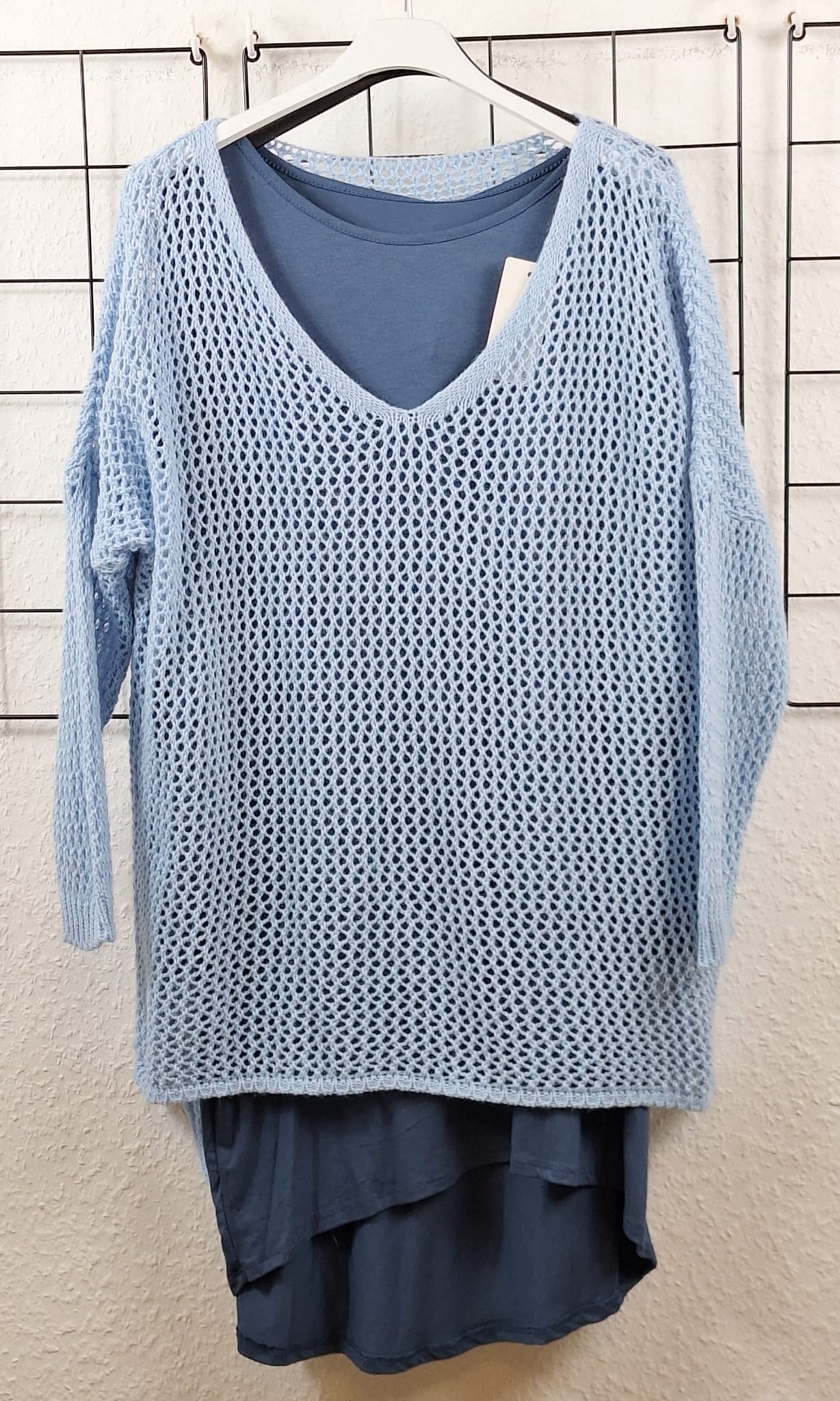 Häkelpullover Vokuhila Style