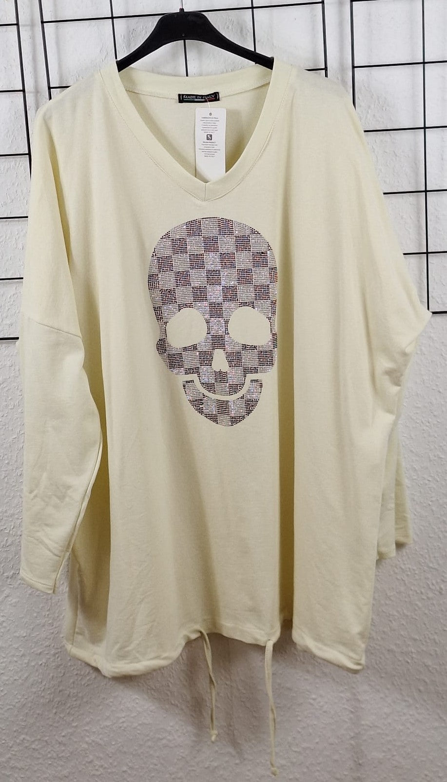 Pullover "Strass Totenkopf"
