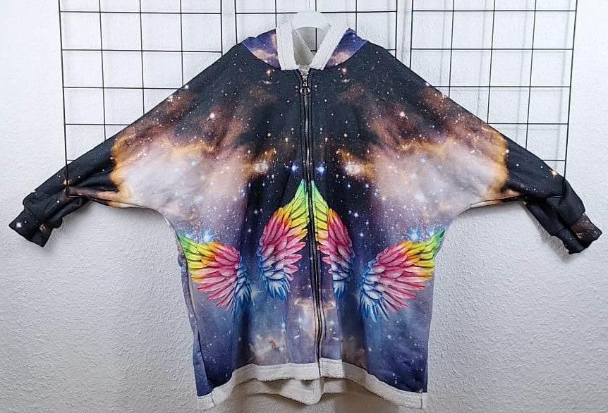 Große Kuscheljacke "Engelsflügel"