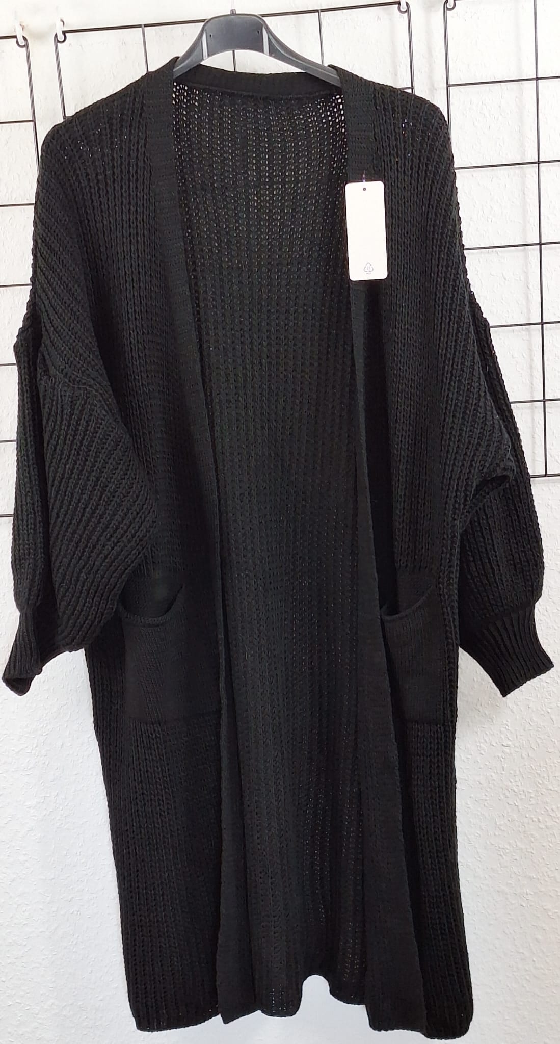 Langer Strickcardigan