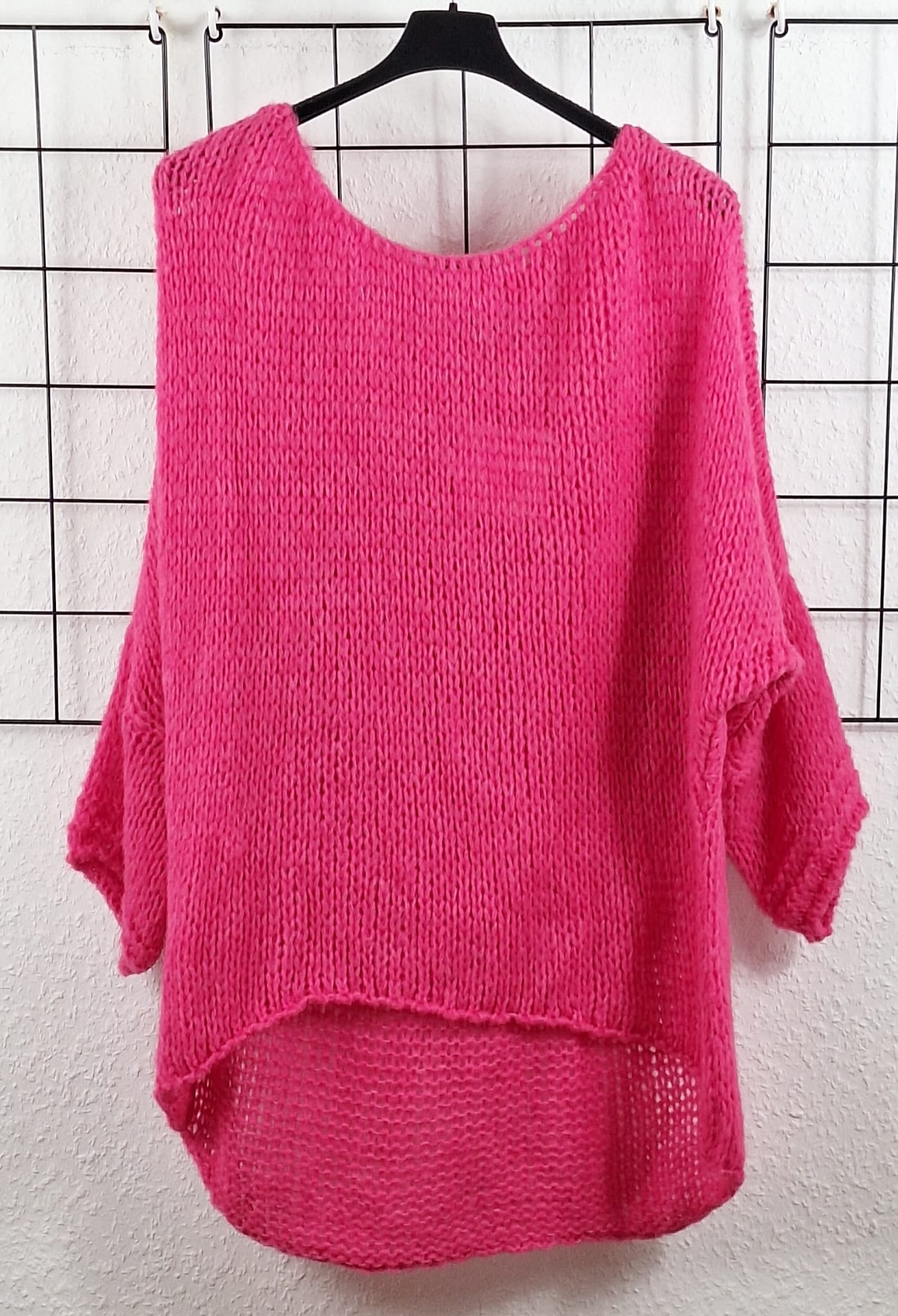 Grobstrickpullover "Vokuhila"