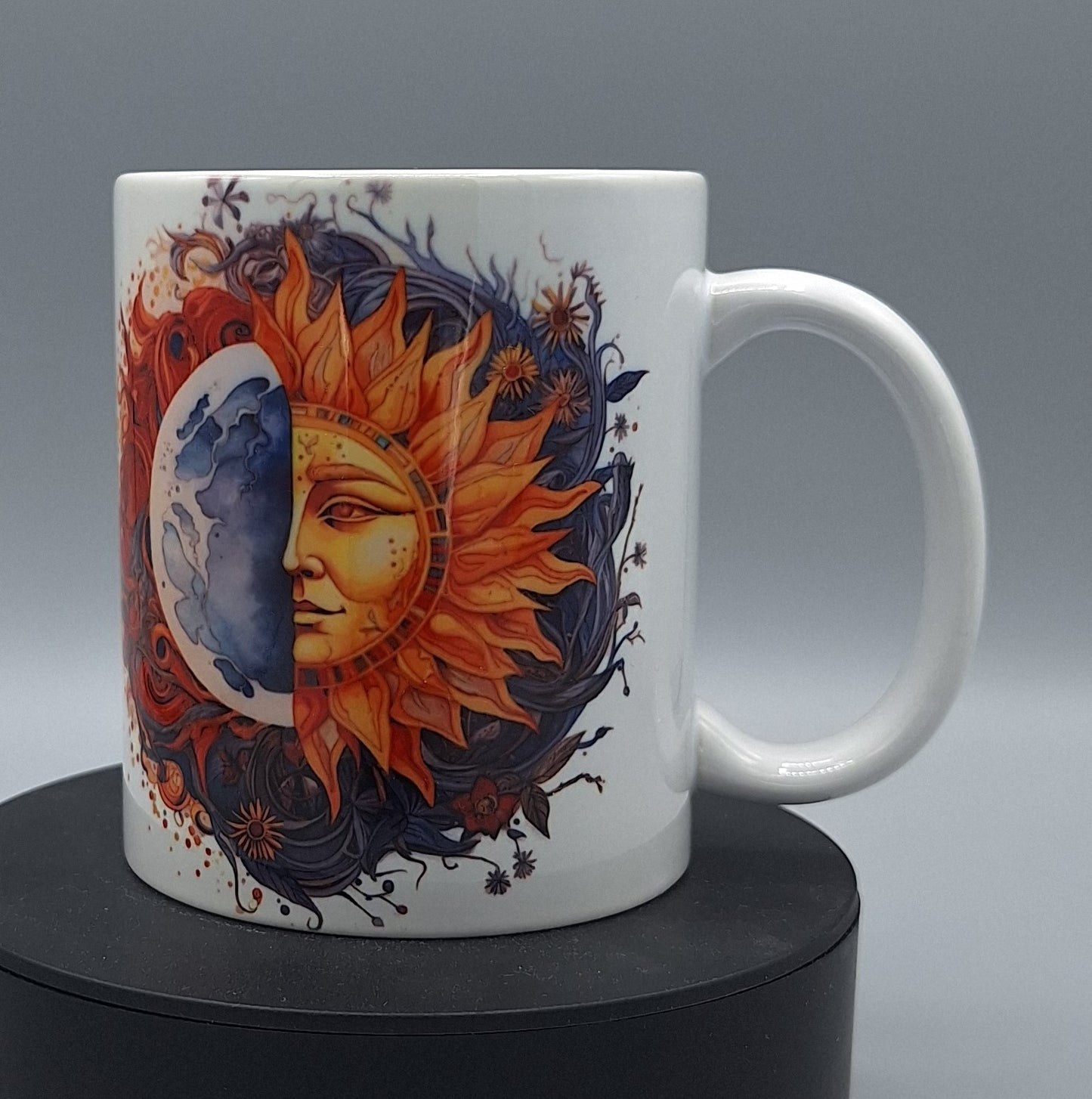 đ Mystische Keramiktasse âSonne & Mondâ â Boho-Spirit fĂźr deine Auszeit (330 ml)