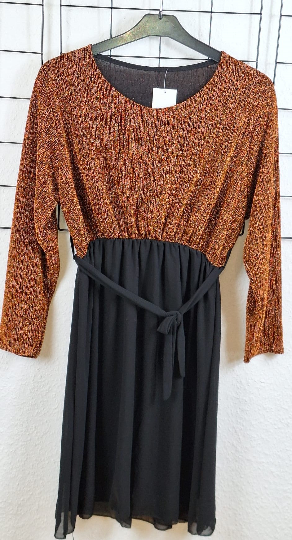 Langarm Glitzerkleid
