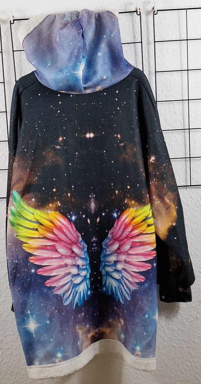 Große Kuscheljacke "Engelsflügel"