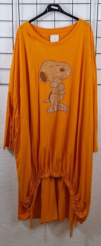 Langarmkleid "Glitzermotiv"