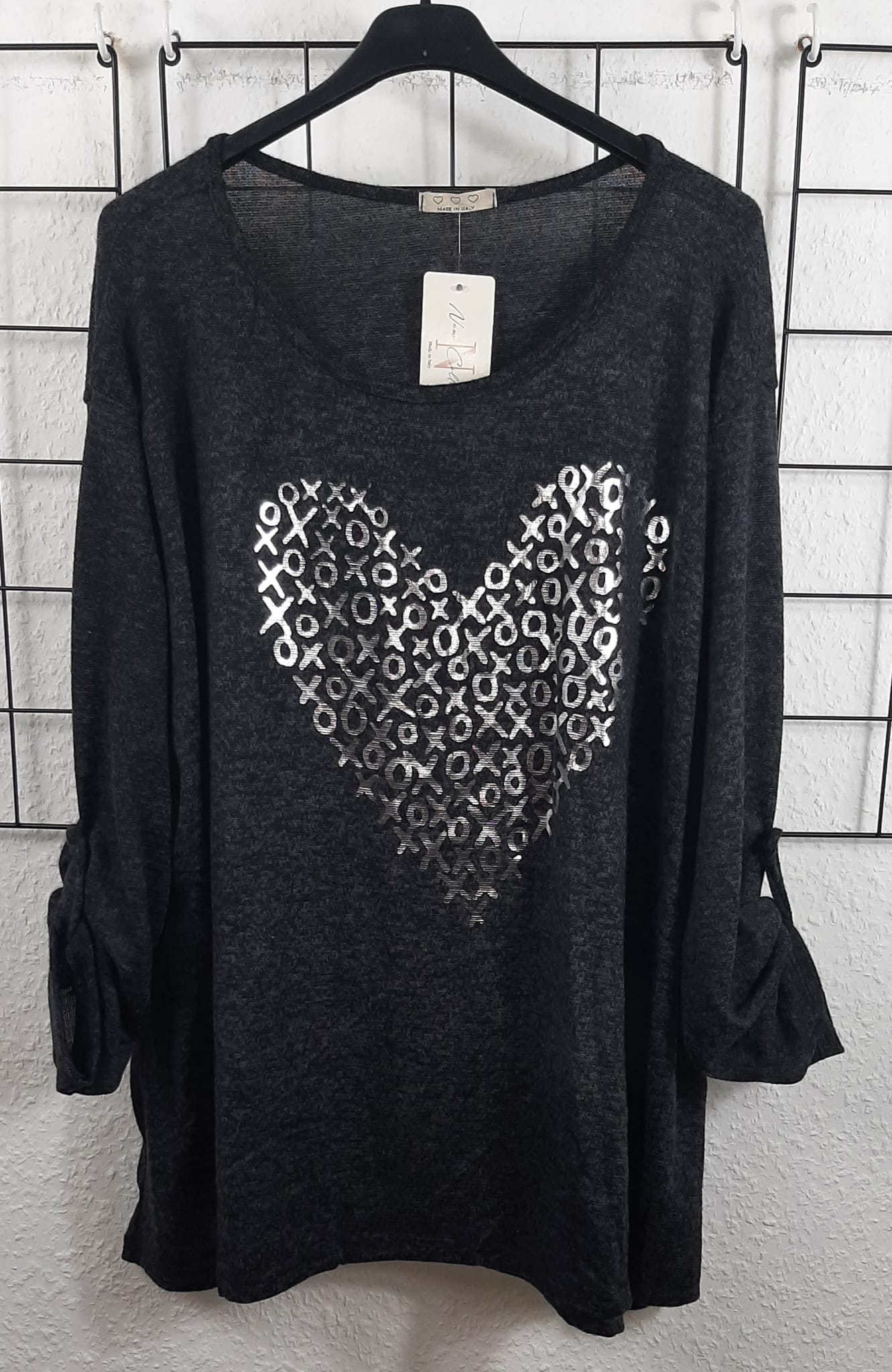 Schicker Feinstrick Pullover "Herz"