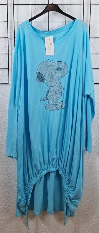 Langarmkleid "Glitzermotiv"