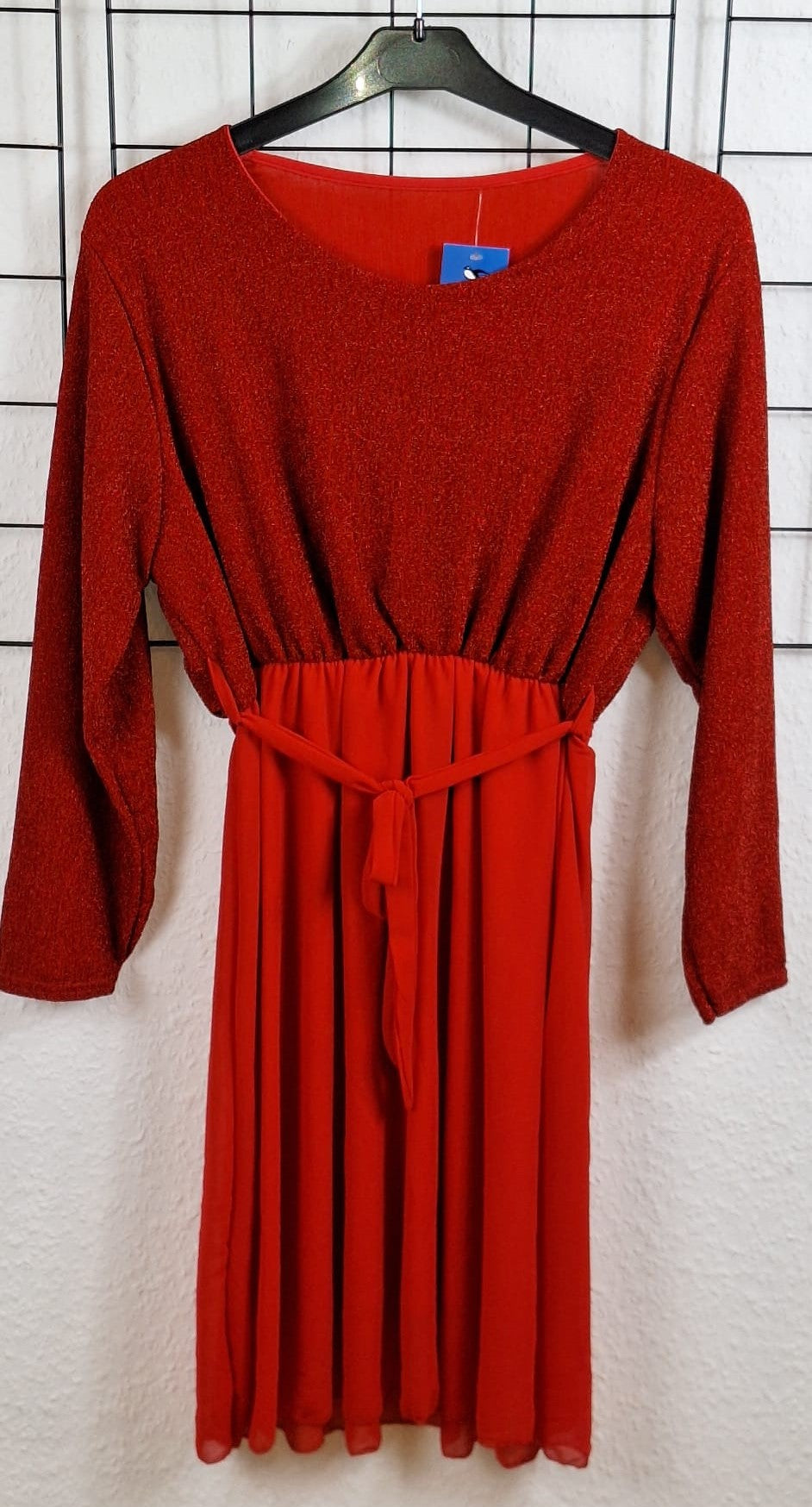 Langarm Glitzerkleid