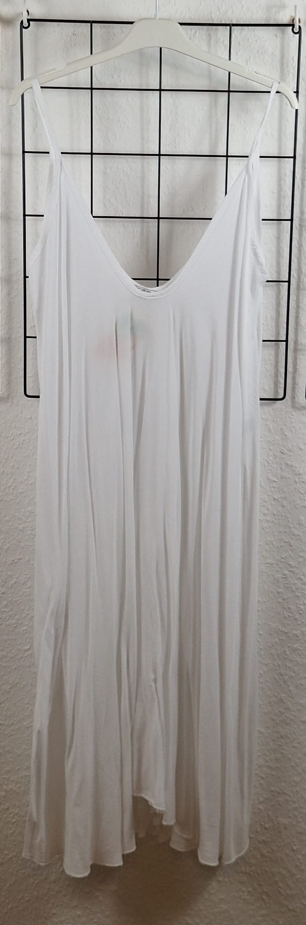 Maxikleid aus 100 % Viskose – Sommerkleid mit Spaghettiträgern | AA 38–65 cm | Länge 118 cm | Passend von Gr. 48/50 bis 54/56