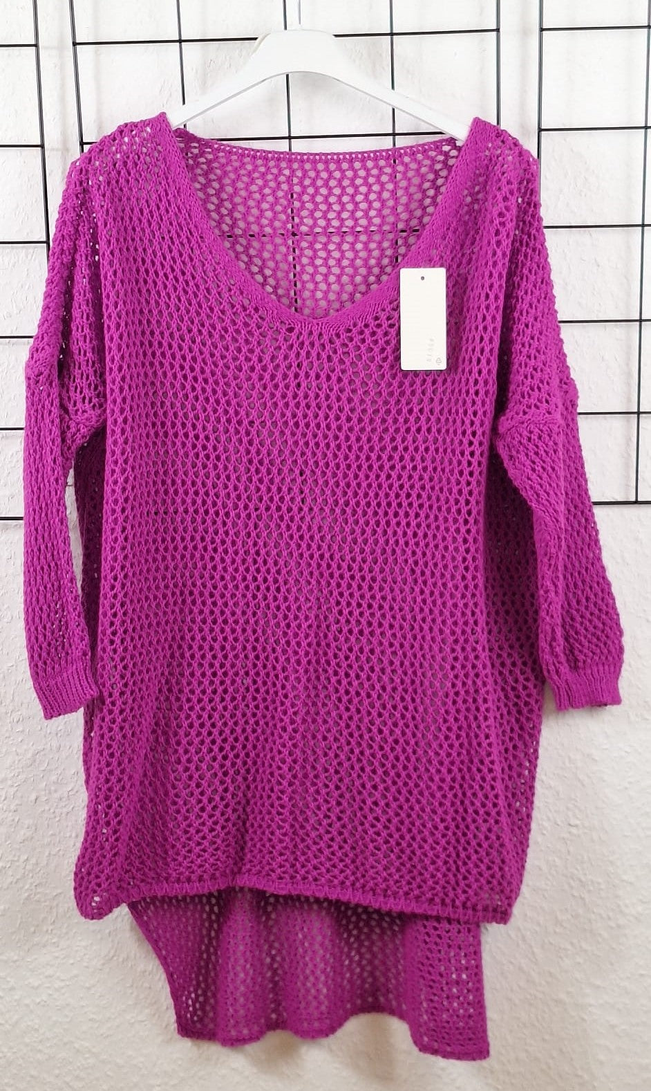 Häkelpullover Vokuhila Style