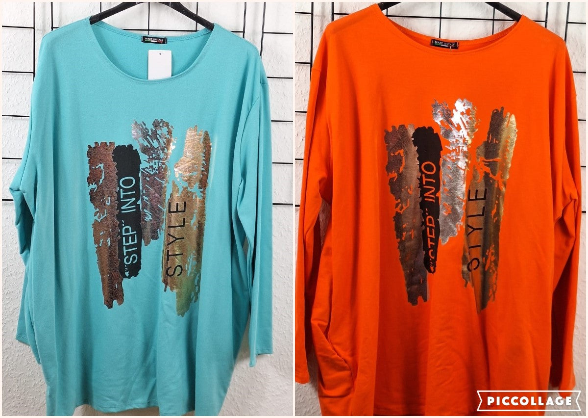 Langarmshirt "Goldstreifen"