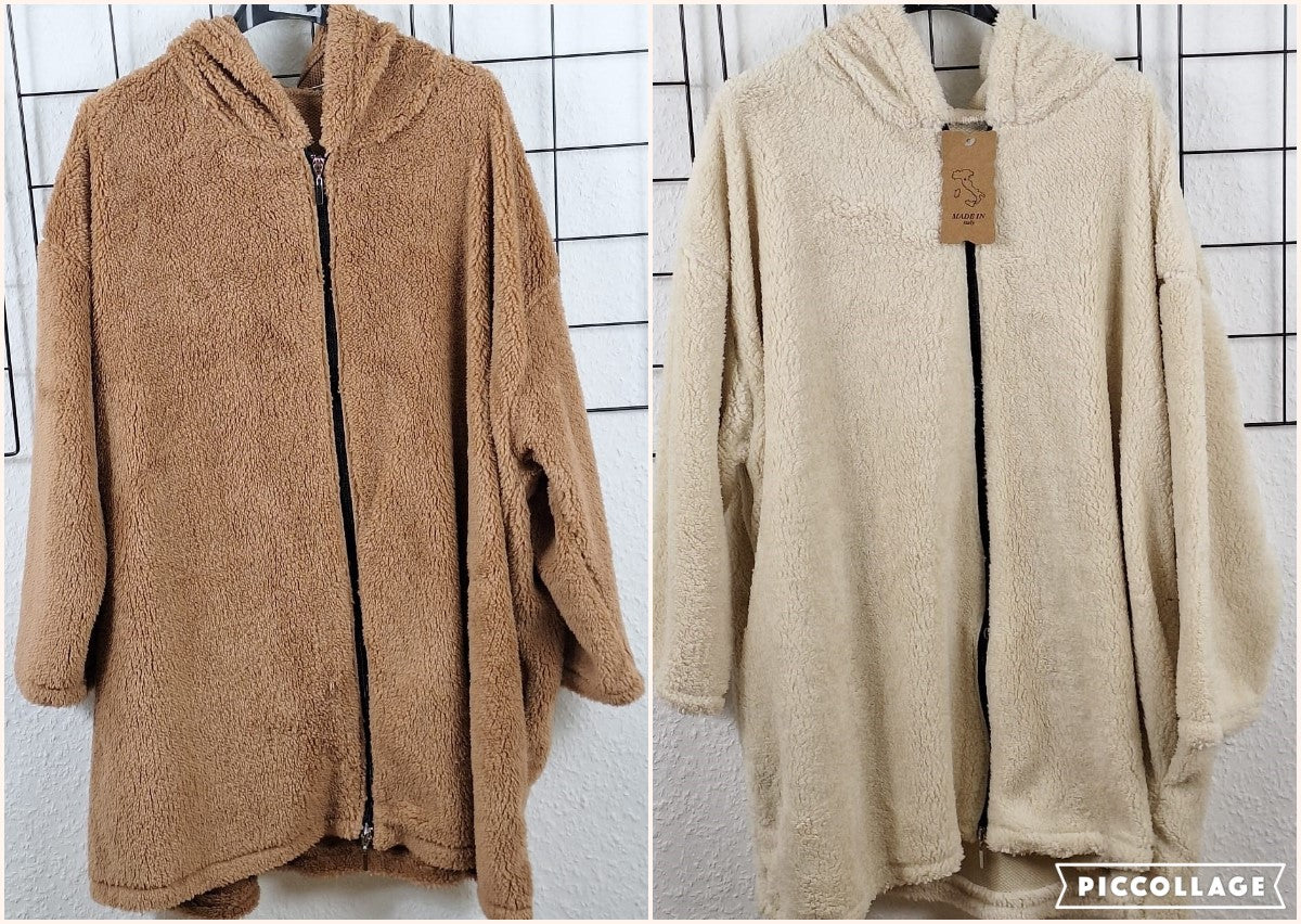 Kuscheljacke mit Kapuze