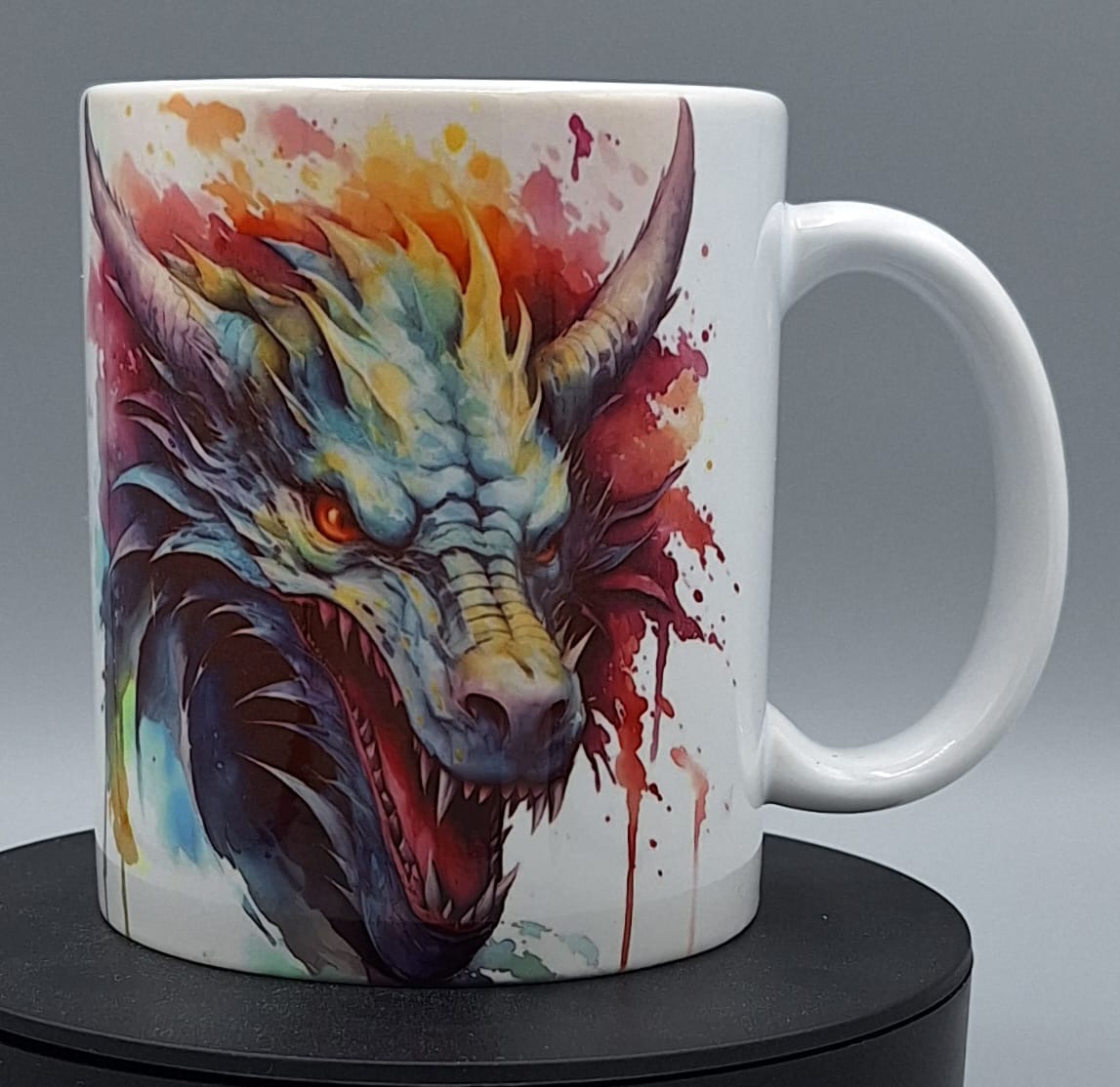 Drachen-Tasse bunt – Fantasy-Motiv für echte Drachenfans