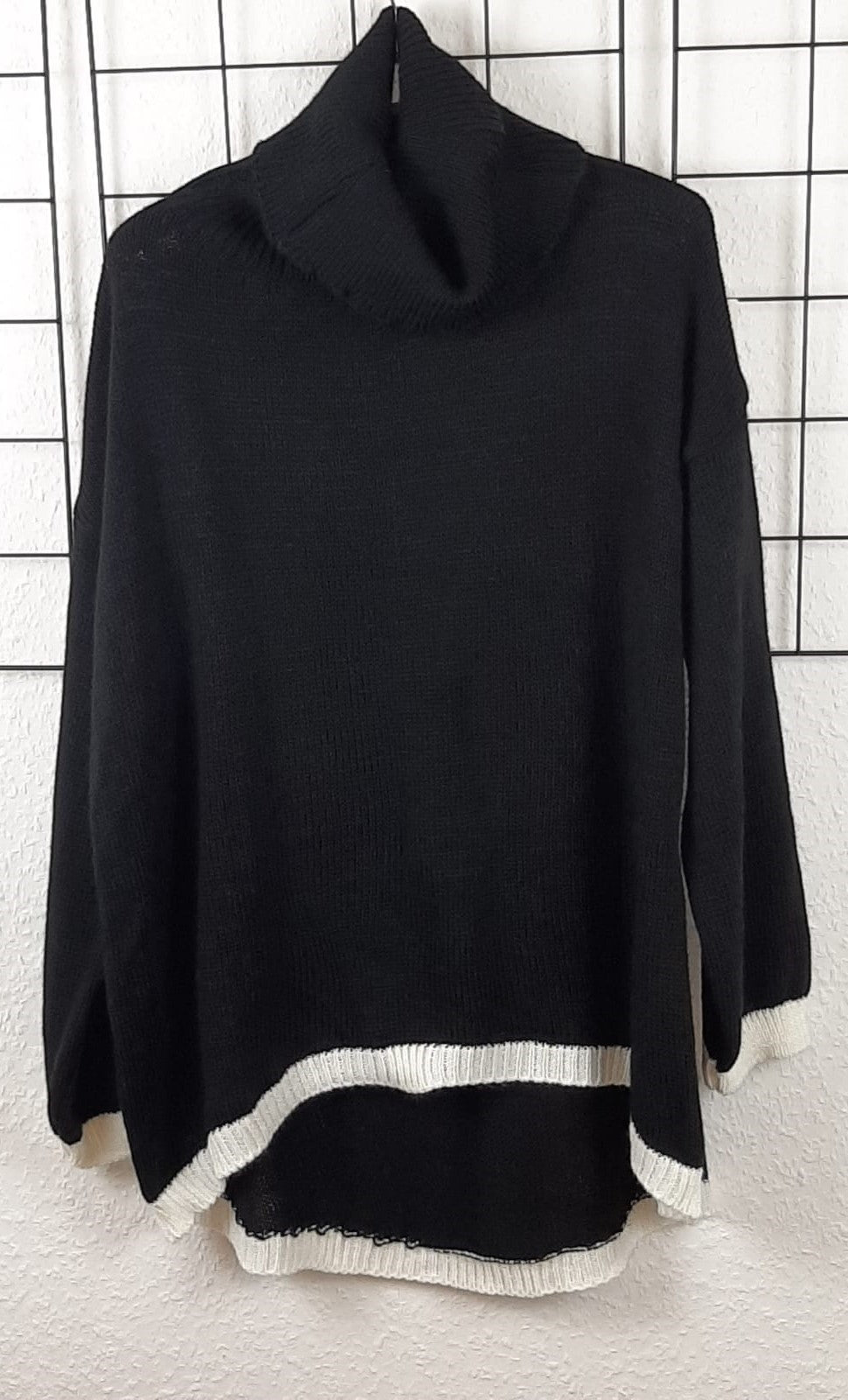 Strickpullover mit Rollkragen