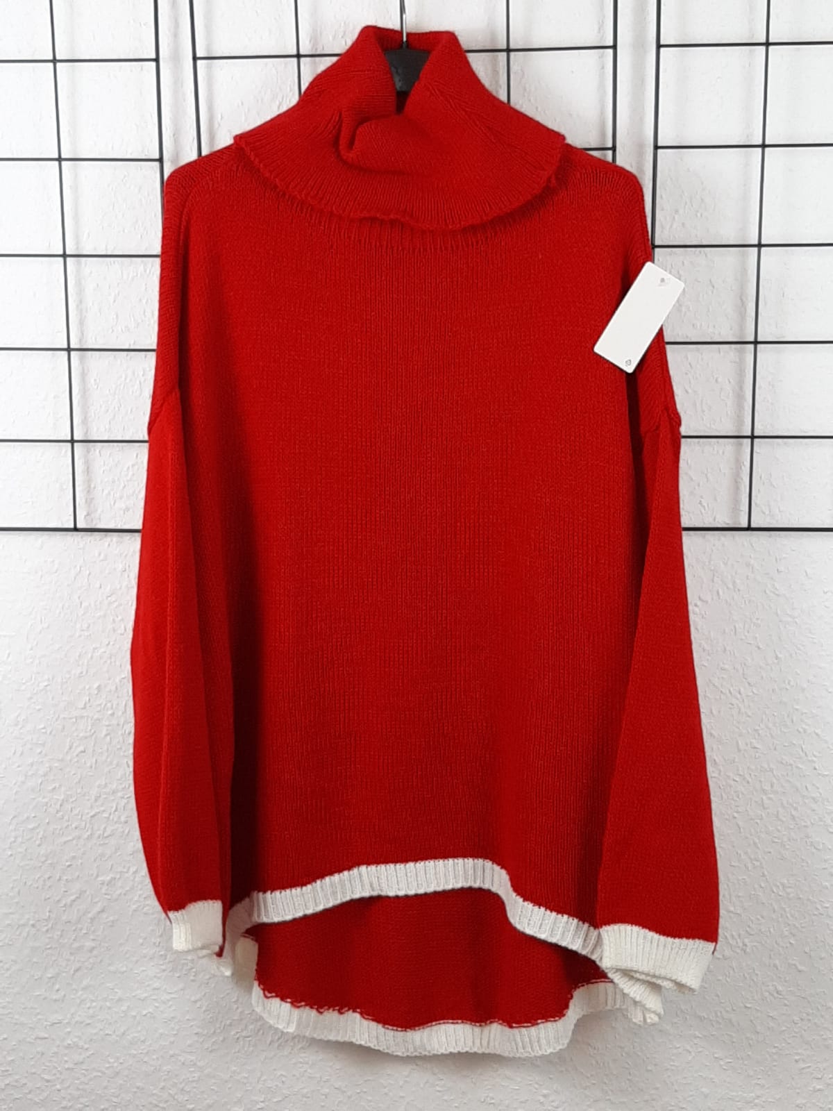 Strickpullover mit Rollkragen