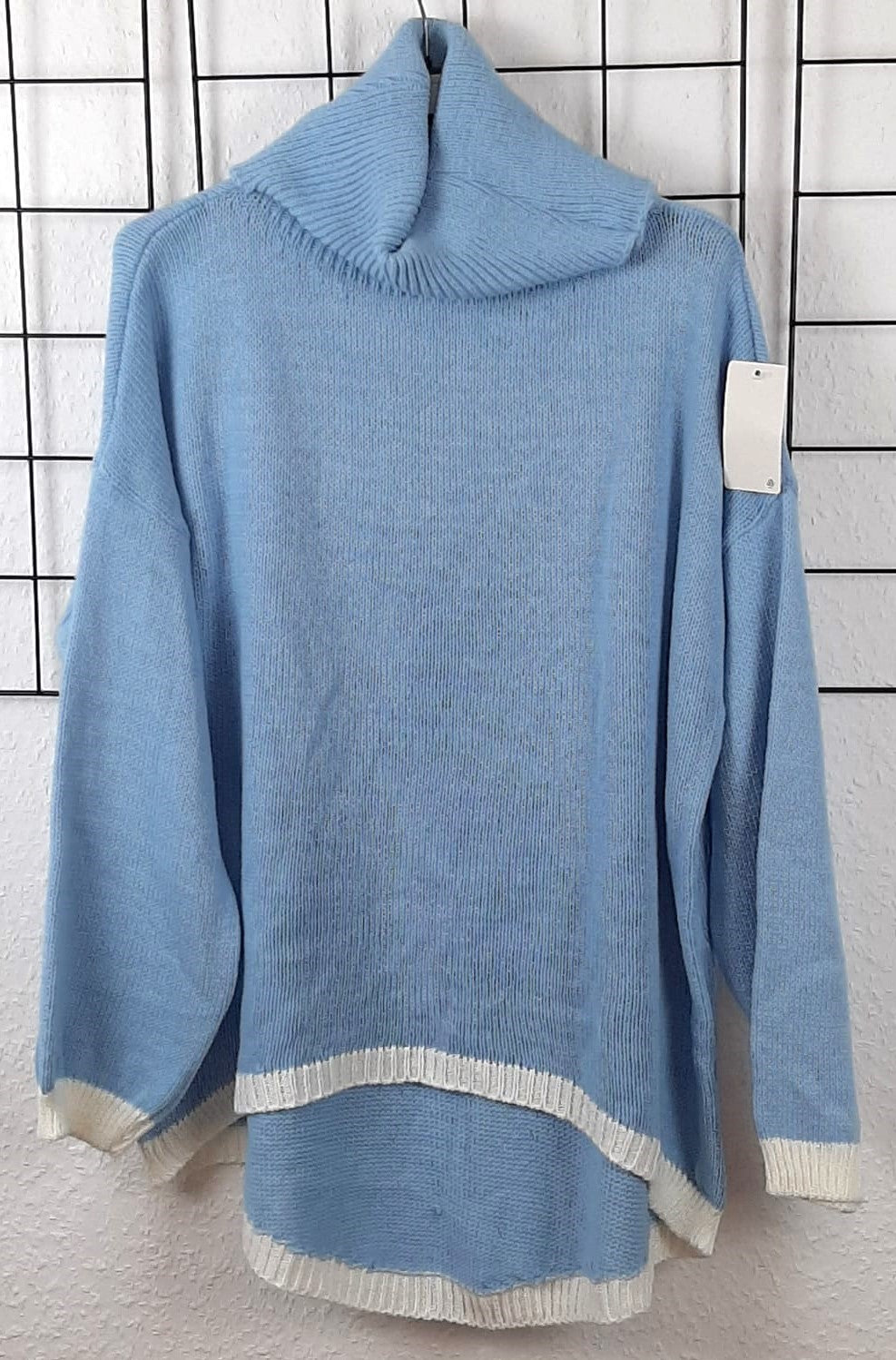 Strickpullover mit Rollkragen