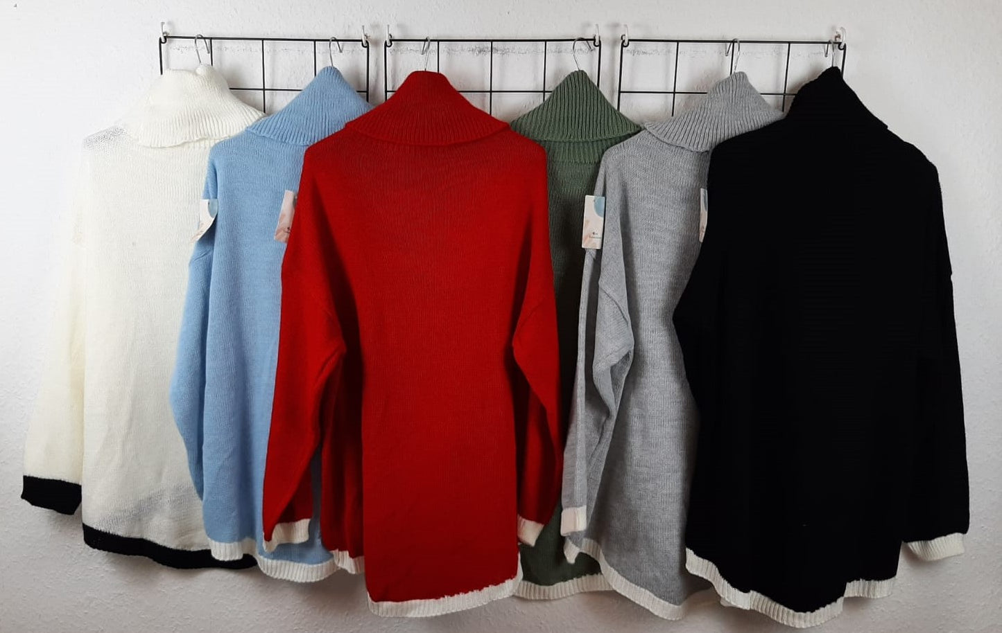 Strickpullover mit Rollkragen