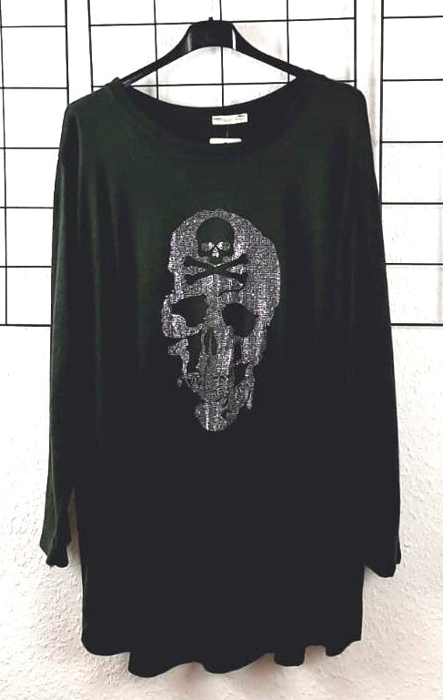 Feinstrick Pullover "Totenkopf"