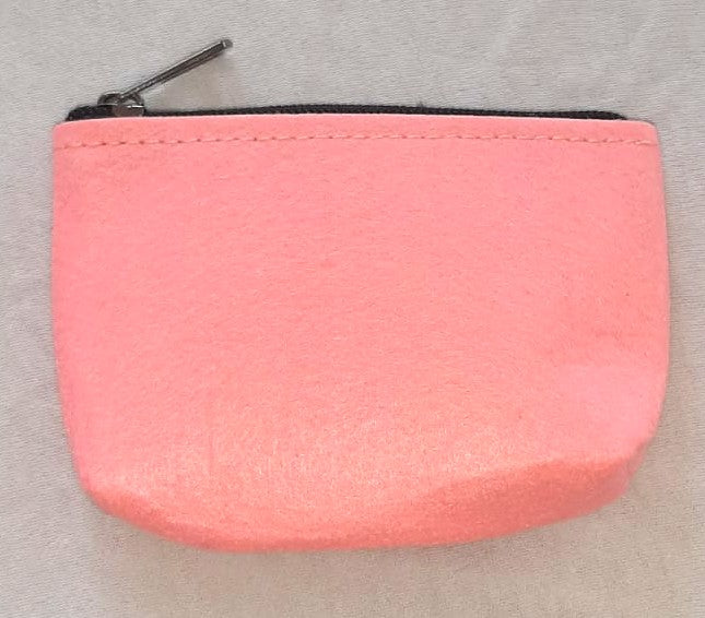 Kosmetiktasche in Rosa – Filz, klein, personalisierbar