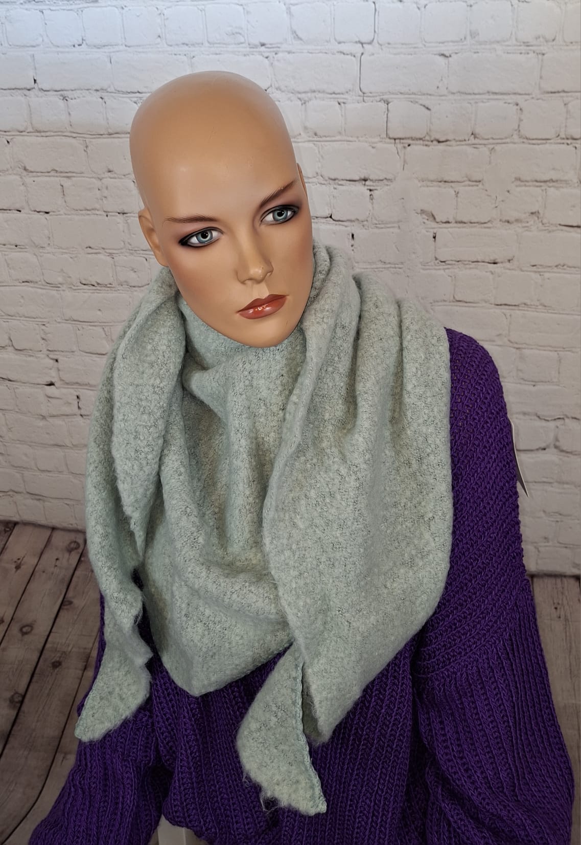 Dreiecksschal | XXL Kuschelschal | 80% Viskose 20% Lana | weich & warm |