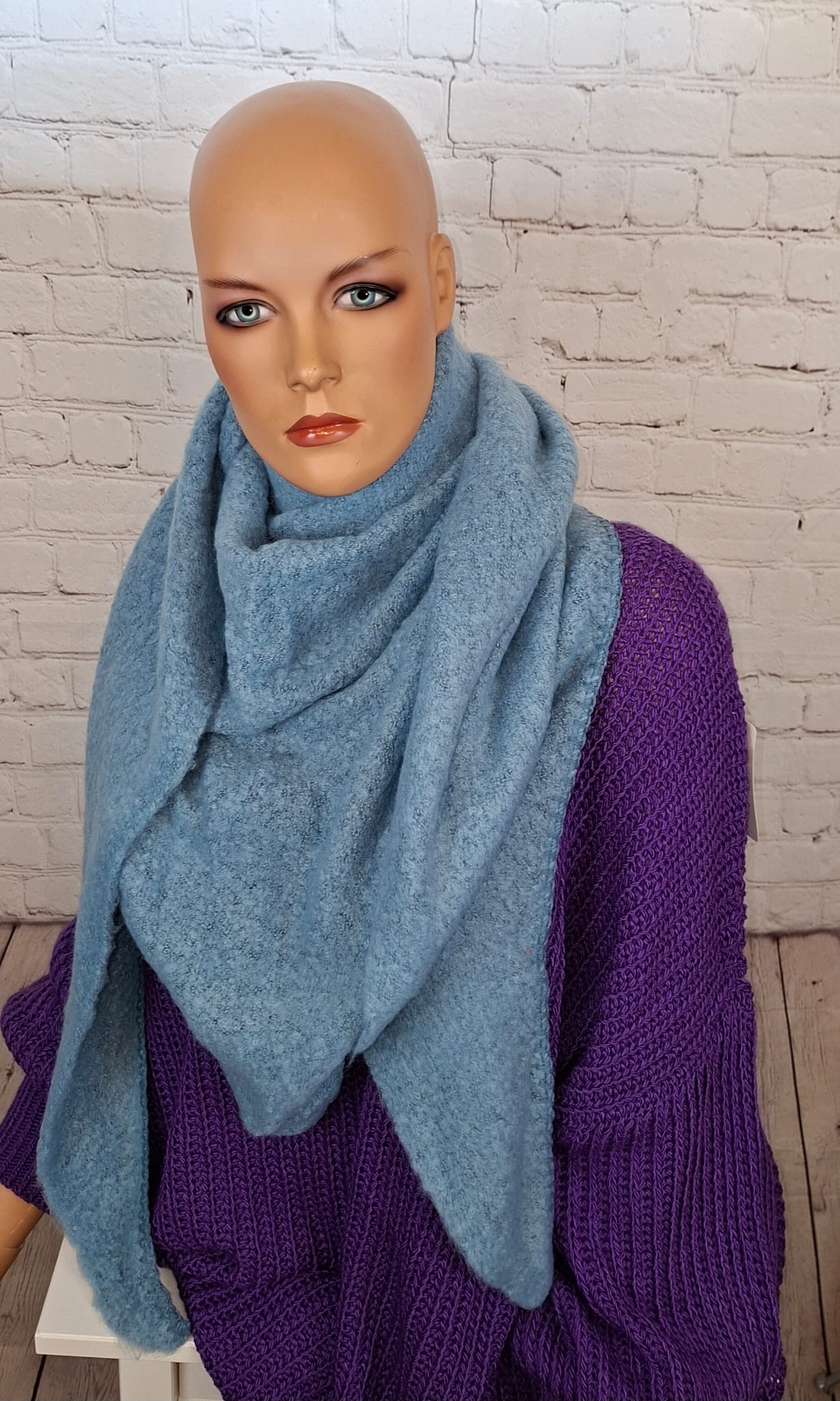 Dreiecksschal | XXL Kuschelschal | 80% Viskose 20% Lana | weich & warm |
