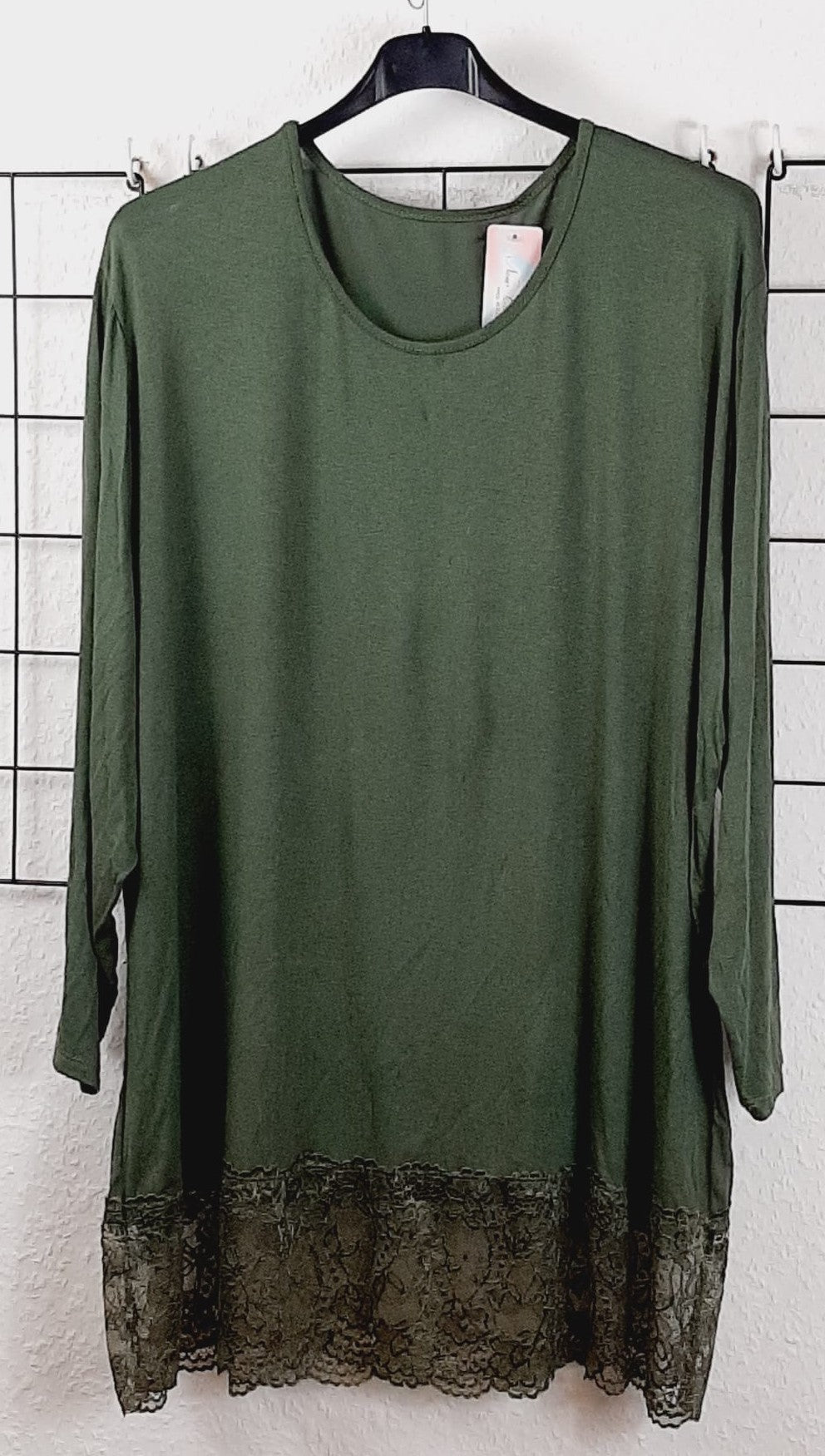 Langarmshirt Unifarben