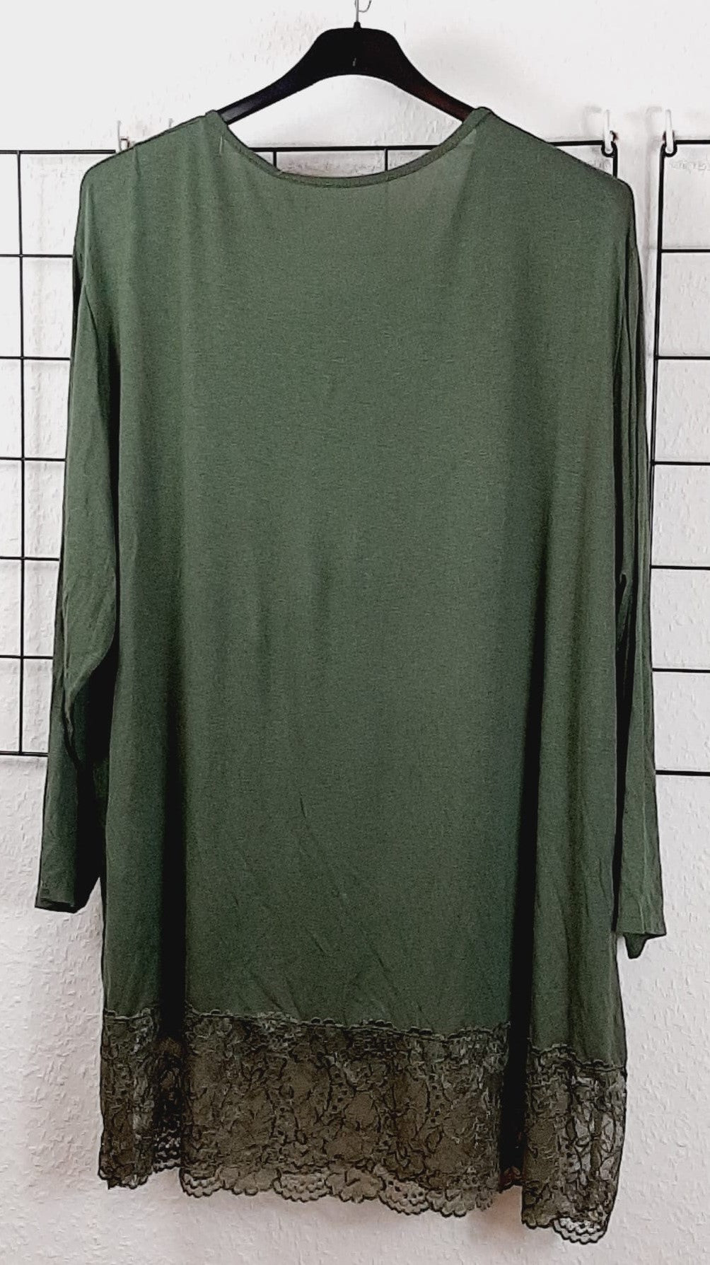 Langarmshirt Unifarben