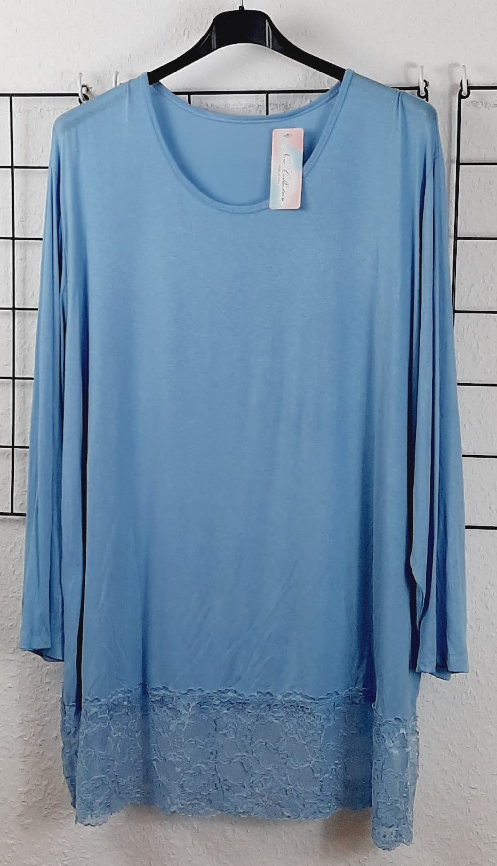 Langarmshirt Unifarben