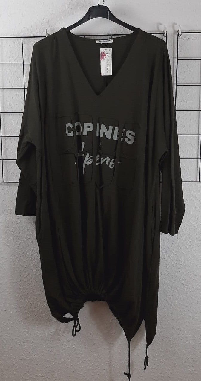 Long Pullover mit Cut Outs
