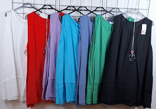 Lockeres Damen Longtop aus 100% Baumwolle