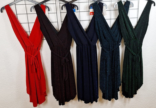Glitzer Trägerkleid