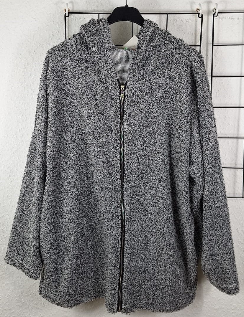 Teddyjacke mit Kapuze