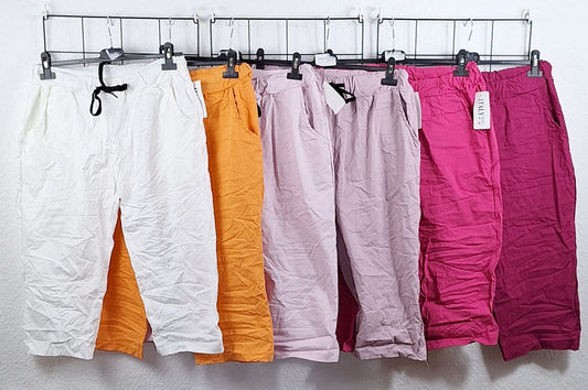 🌸 Bequeme Damen Sommerhose mit Stretchbund – in vielen Trendfarben 🌸