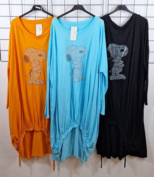 Langarmkleid "Glitzermotiv"