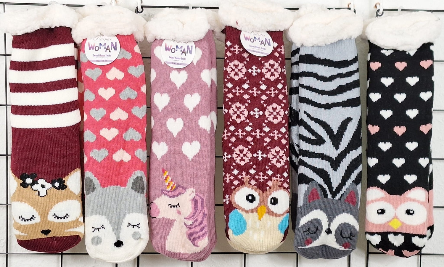 Bunte Damen-ABS-Socken mit Tiermotiven, Herzen und Mustern – rutschfeste Haussocken für Frauen in verschiedenen Farben und Designs