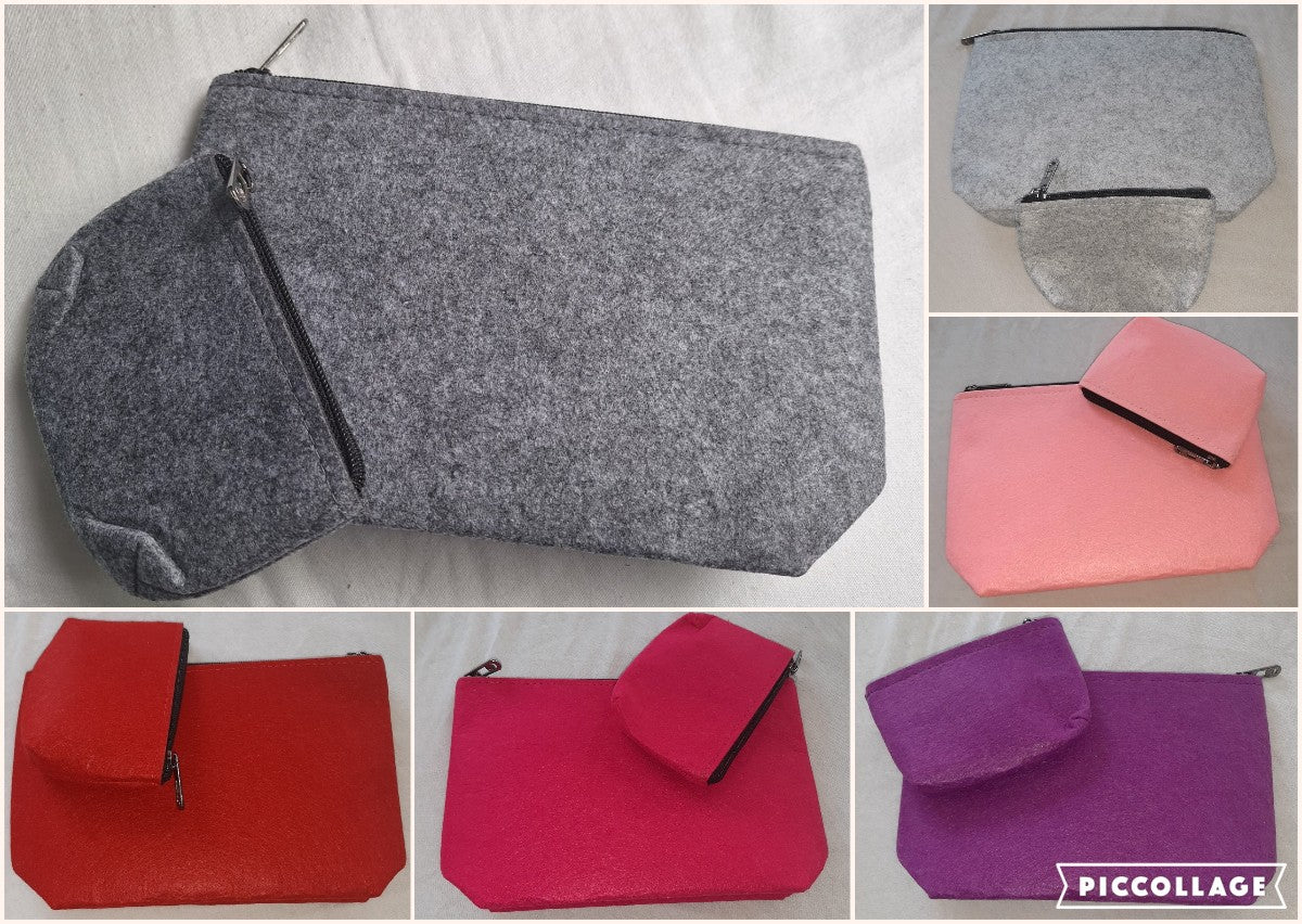 🎁 Kosmetiktaschen-Set – groß & klein