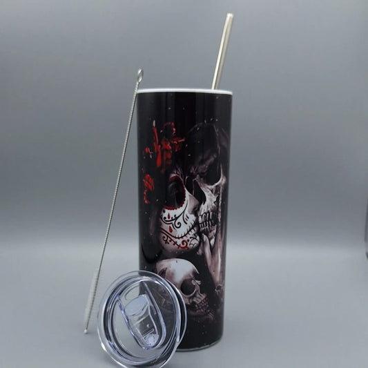 Doppelwandiger Edelstahl Tumbler 20oz – „Till Death Do Us Part“ Design