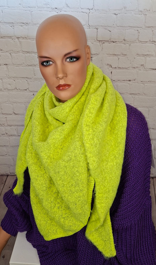 Dreiecksschal | XXL Kuschelschal | 80% Viskose 20% Lana | weich & warm |