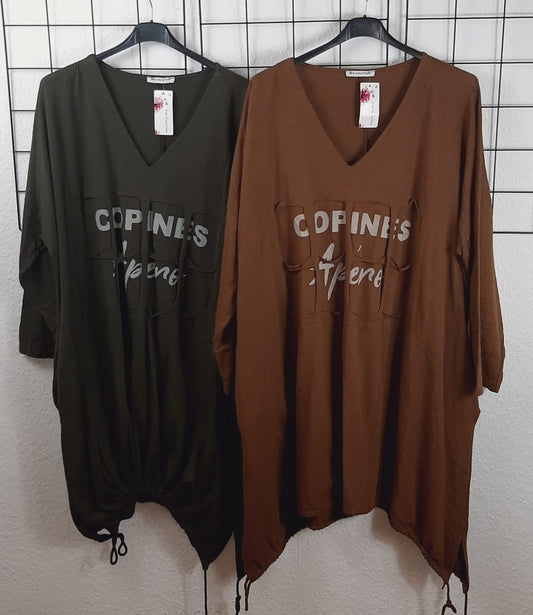 Long Pullover mit Cut Outs