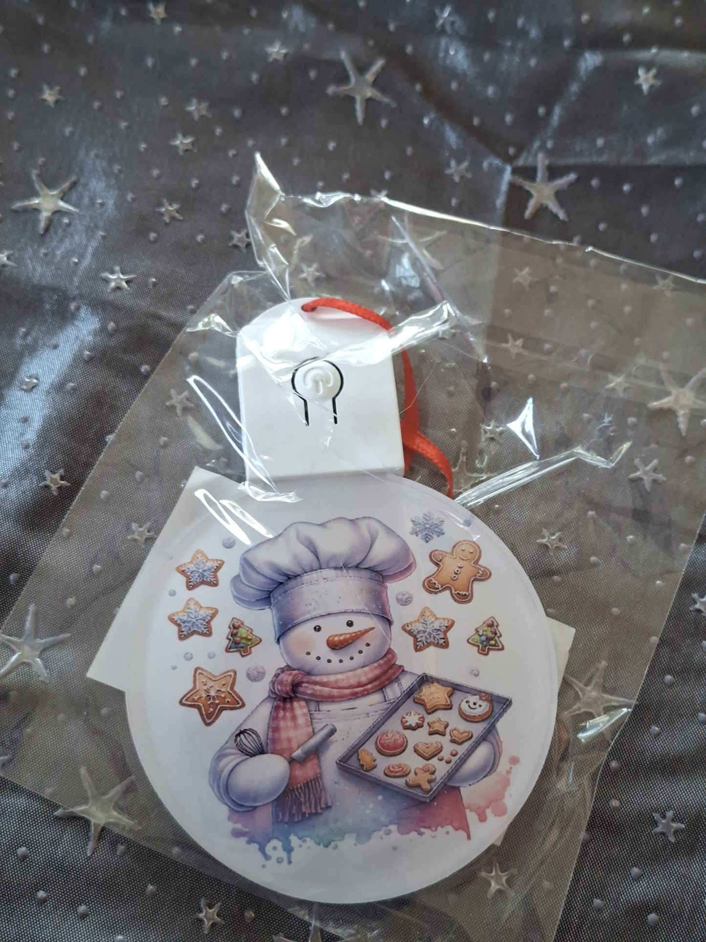 LED Weihnachtsornament mit Beleuchtung – sublimierter Dekorationsanhänger